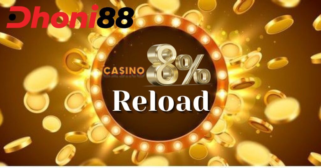 casino 8% reload bonus - dhoni88